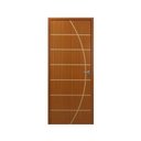 Ver imagem 3 de Kit Porta de Madeira Decorada 215x94cm com Batente de MDF Ultra 10cm Neblina MGM Marrom/Mogno