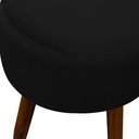 Ver imagem 3 de Puff Banqueta Decorativo Pés Madeira Preto