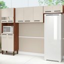 Ver imagem 4 de Kit Cozinha Versalhes 3 Peças Nogueira Off White - Kits Paraná