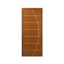 Ver imagem 3 de Kit Porta de Madeira Decorada 215x84cm com Batente de MDF Ultra 10cm Neblina MGM Marrom/Mogno
