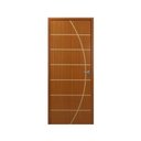 Ver imagem 2 de Kit Porta de Madeira Decorada 215x64cm com Batente de MDF Ultra 10cm Neblina MGM Marrom/Mogno