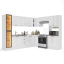 Ver imagem 7 de Cozinha Completa Modulada 10 Peças com Cristaleira e Rodapé Pérola Yescasa