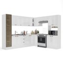 Ver imagem 5 de Cozinha Completa Modulada 10 Peças com Cristaleira e Rodapé Pérola Yescasa