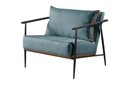 Ver imagem 1 de Poltrona Decorativa Linho Azul Aura