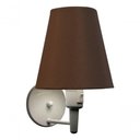 Ver imagem 6 de Arandela Cone Md-2013 Branco C/ Inter Liga e Desl Cúpula em Tecido Café - Bivolt