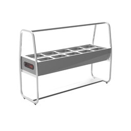 Balcão Buffet Carrinho Self Service Térmico 10 Cubas Inox 220V Saro - 2