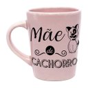Ver imagem 1 de Caneca Mãe de Cachorro Rosa Claro Ceramica 270ml