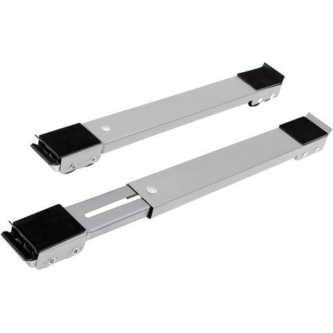 Suporte Carrinho Base Rodinhas Ajustável Geladeira Armário Máquina Lavar Móveis Reforçado Lava-louça