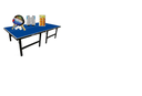 Ver imagem 4 de Mesa Ping Pong 15mm 1001 Klopf + Kit Raquetes e Bolinhas 5055 + Rede Retratil + 6 Bolas Laranja Klop