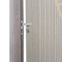 Ver imagem 4 de Kit Porta de Madeira Decorada 215x74cm com Batente de MDF Ultra 10cm Cantareira MGM Marrom/Carvalho