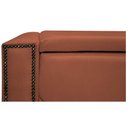 Ver imagem 4 de Calçadeira Baú Solteiro 90 Cm Para Cama Box Suede Terracota
