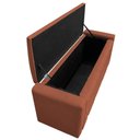 Ver imagem 5 de Calçadeira Baú Solteiro 90 Cm Para Cama Box Suede Terracota