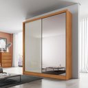 Ver imagem 4 de Guarda Roupa Casal Toledo Plus 2 Portas 1 com Espelho 3 Gavetas Cinamomo Fendi - Novo Horizonte