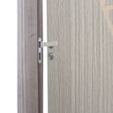 Ver imagem 4 de Kit Porta de Madeira Decorada 215x64cm com Batente de MDF Ultra 10cm Cantareira MGM Marrom/Carvalho