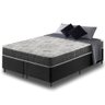 Cama Box King Size Preto + Colchão San Francisco Ortopédico Espuma D33 193x203x54cm - 1