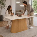 Ver imagem 2 de Mesa de Jantar Henn Olivia 6 Lugares Tampo 160cm com Vidro Cantos Arredondados MDF