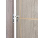 Ver imagem 4 de Kit Porta de Madeira Decorada 215x74cm com Batente de MDF Ultra 10cm Gaúcha MGM Marrom/Carvalho Alph