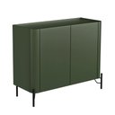 Ver imagem 1 de Balcão Buffet com 2 Portas 98,5cm Pés em Metal 100% Mdf