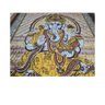 Panô Indiano de Algodão Solteiro Estampa de Ganesha Amarelo - 2
