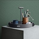 Ver imagem 2 de Papel de Parede Time Collection Chevron Geométrico Verde