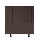 Ver imagem 1 de Cabeceira Estofada Cama Box Solteiro Grécia 100cm Courino Marrom