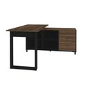 Ver mais imagens de Escrivaninha Industrial Mesa Escritório e Home Office em L 3 Gavetas 4 Nichos Home Office