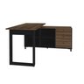 Escrivaninha Industrial Mesa Escritório e Home Office em L 3 Gavetas 4 Nichos Home Office - 8