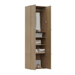 Guarda-Roupa 2 Módulos 4 Portas 3 Prateleiras Frame CabeCasa MadeiraMadeira - 12