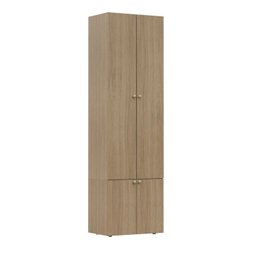 Guarda-Roupa 2 Módulos 4 Portas 3 Prateleiras Frame CabeCasa MadeiraMadeira - 2