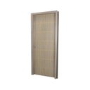 Ver imagem 2 de Kit Porta de Madeira Decorada 215x84cm com Batente de MDF Ultra 10cm Neblina MGM Marrom/Carvalho Alp