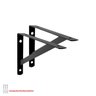 Kit 2 Peças Suporte Mão Francesa Forte, para Prateleira de 50cm - Preta - 1
