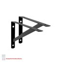 Ver imagem 1 de Kit 2 Peças Suporte Mão Francesa Forte, para Prateleira de 50cm - Preta