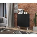 Ver mais imagens de Aparador Buffet 2 Portas Retrô Veneza Multimóveis V3609 Preto/Branco