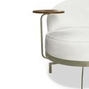 Ver imagem 6 de Poltrona Giratoria Glamour 704 Organica Linho Boucle 3300 Ezz