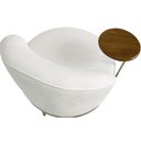 Ver mais imagens de Poltrona Giratoria Glamour 704 Organica Linho Boucle 3300 Ezz