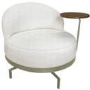 Ver imagem 1 de Poltrona Giratoria Glamour 704 Organica Linho Boucle 3300 Ezz
