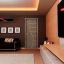 Ver imagem 6 de Kit Porta de Madeira Decorada 215x64cm com Batente de Mdf Ultra 10cm Cantareira Mgm