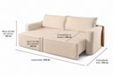 Ver imagem 5 de Sofá-Cama Retrátil 230 cm Austin