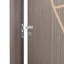 Ver imagem 4 de Kit Porta de Madeira Decorada 215x64cm com Batente de Mdf Ultra 10cm Cantareira Mgm