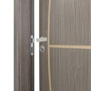 Ver imagem 4 de Kit Porta de Madeira Decorada 215x84cm com Batente de MDF Ultra 16cm Gaúcha MGM Marrom/Carvalho Queb