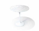 Ver imagem 1 de Mesa Saarinen Lateral - Carrara 40cm de Diâmetro