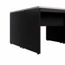 Ver imagem 5 de Espaço de Trabalho 6 Lugares 3,30m X 1,40m Pé Painel F5 Cor:cinza Sagrado com Preto