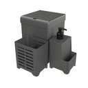 Ver imagem 1 de Kit Pia 3 Peças Lixeira Dispenser Porta Talher Cozinha - Stolf