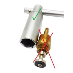 Chave Reparo Registro Gaveta Pressao Docol Fundo Parede - 3338K140 Hidroshop - 2 Chave Reparo Registro Gaveta Pressao Docol Fundo Parede - 3338K140 Hidroshop - 2