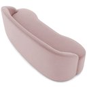 Ver imagem 6 de Sofá 3 Lugares Curvo Sala de Estar Living Lótus D02 Veludo Rosê 180 cm C-305 - Lyam Decor