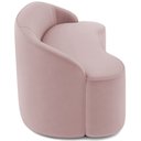 Ver imagem 7 de Sofá 3 Lugares Curvo Sala de Estar Living Lótus D02 Veludo Rosê 180 cm C-305 - Lyam Decor