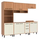 Ver imagem 1 de Cozinha Completa Modulada 5 Peças com Gabinete para Pia Havana Multimóveis Cr20317