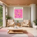 Ver imagem 4 de Quadro Canvas Osaka Flores Plantas 90x60cm Mold Preta