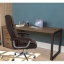 Ver imagem 3 de Cadeira de Escritório Presidente Giratória Ergonômica 150kg Oficial Webshop