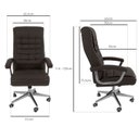 Ver imagem 5 de Cadeira de Escritório Presidente Giratória Ergonômica 150kg Oficial Webshop